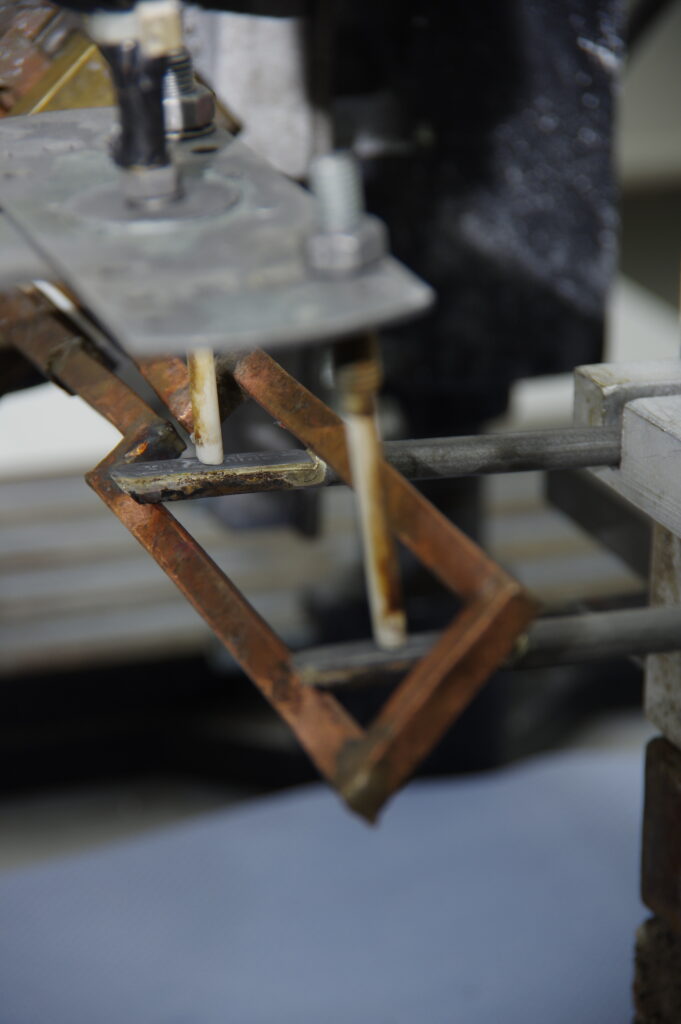 Finished brazed metal frame assembly